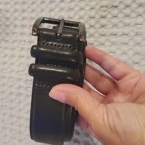 Daniel Cremieux Italian Full Grain Leather Belt - Black Size 38